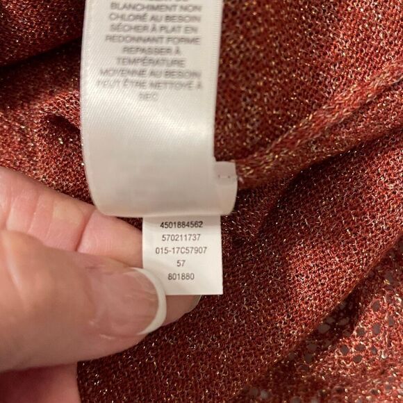 Chico’s Women’s Metallic Like Tunic/Sweater - Picture 12 of 12